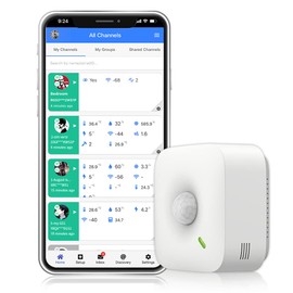 UBIBOT MOTION SENSOR MS1 Wireless Motion Sensor with Free App & Email Alerts, WiFi and Ethernet connection and POE power supply. Supports IFTTT, Alexa (2.4GHz WiFi only)
