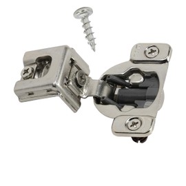 DTC 1-1/4" Overlay Soft Close 105 Degree 2 Cam Press in Face Frame Concealed Cabinet Hinge 6-Way Adjustable E8Q115NH (50 Pack)