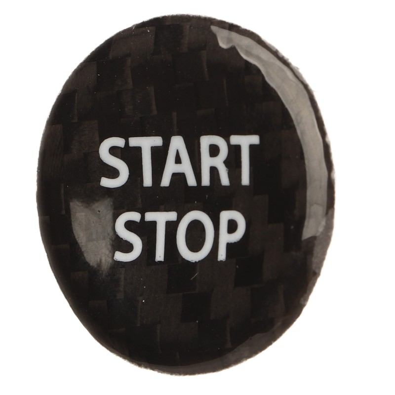 Push Start Button Cover Carbon Fiber Ignition Switch Button Cover