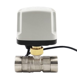 Motorized Ball Valve 3/4" Stainless Steel DC 24V NPT 3 Wires 2 Control Outdoor Waterproof