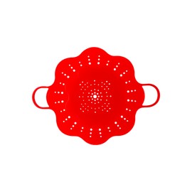 Invisioncorp Silicone 11" Large Steamer Basket, Microwave Insert for Pot Flexible Design