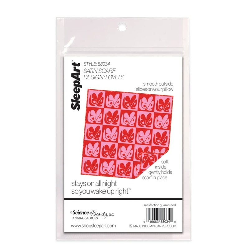 Stay On Satin Large Scarf -Black (Lovely)