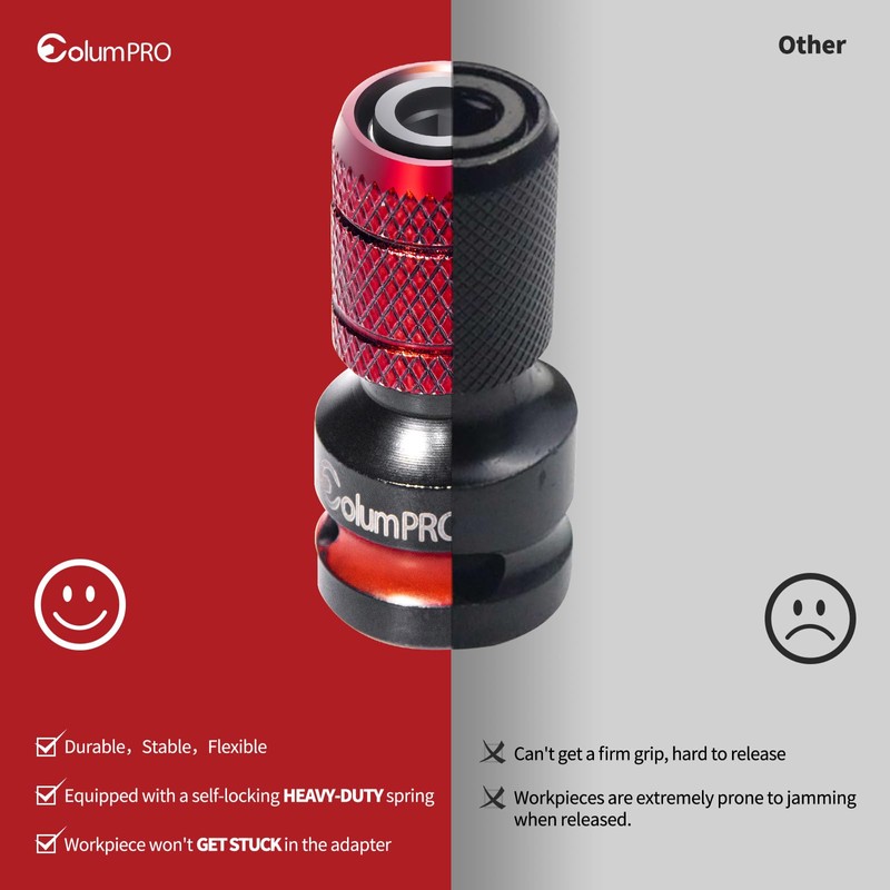 ColumPRO 2PCS Impact Wrench Adapters, 3/8” square Drive to 1/4”