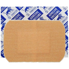 100 Pack Blue Lion 7.5cm x 5.1cm Large Fabric ZO CE Premium Medical Plasters