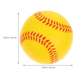 Outanaya 4pcs Sponge Baseball Foam Squeeze Ball Sports Training Ball Color Training Ball Training Softball Indoor Sponge Ball Student