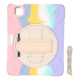 Tablet Case for iOS 10.9 Pro11 2018 2020 2021 2022, Universal Full Cover Protective Case with 360° Rotating Stand and Hand Strap (Dazzling)