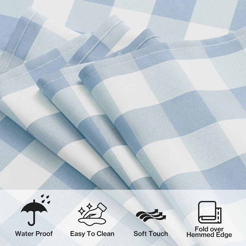 Maymiss Gingham Tablecloth Rectangle Checkered Tablecloth Waterproof