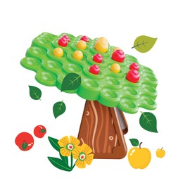 Quercetti - 1041 Stay Apple Balance Tree Game