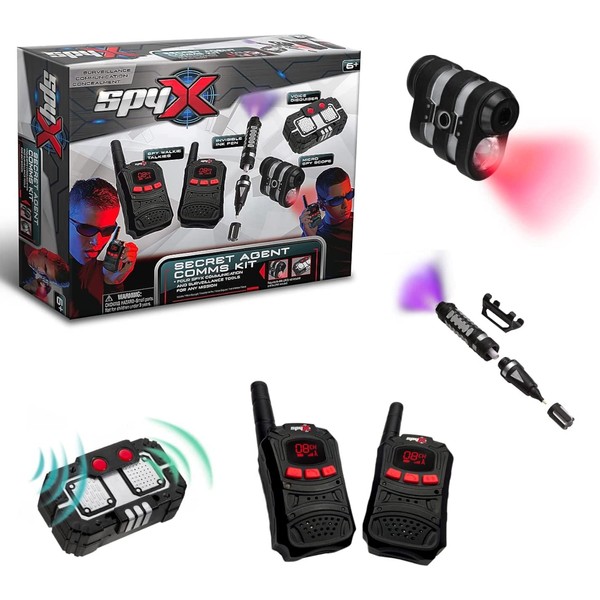 SpyX,Secret Comms Kit For Kids - 4 Piece Secret Agent