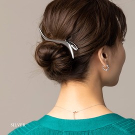 JewelVOX Concorde Hair Clip, Women's Semi-Mat, Fashionable, Popular, Adult (Gold)