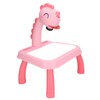 Drawing Projector Table Cute Dinosaur Design Bright Colors Detachable Smart