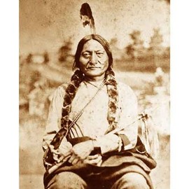 DS Decor Photos Quality Digital Print of a Vintage Photograph - Sitting Bull. Sepia Tone 11x14 inches - Luster Finish