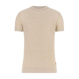 GUESS Herren Eco Kurzarm Goodwin Stitched Sweater, Quicksand, L