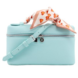 Crossbody Bag for Women Top-Handle Pouch Bag Designer Shoulder Leather Handbag Trendy Purse (Light Blue)