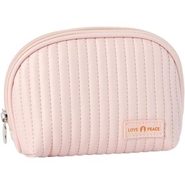 GeorgeX Bolsas de Cosméticos para Mujer, Bolsa de Tocador Neceser Portátil Estuches de Viaje para Maquillaje Viajar Bolsas de Mujer(Rosa)