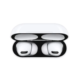 Zvorgath Dust Guard - Dust-Proof Film Compatible with AirPods Pro 2 & AirPods Pro - Ultra Slim, Protect from Iron/Metal Shavings (2 Set, Black)