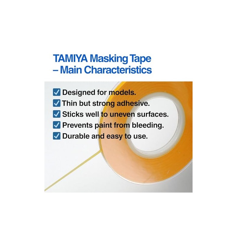 Tamiya Masking Tape Set 1mm (87206), 2mm (87207), 3mm (87208)