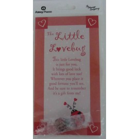 VTG The Little Love Bug by Abbey Press 2002  #313307 Good Luck Fortune Keepsake