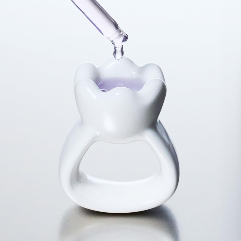 HAUA Ring Gua Sha, Korean Facial Tools, Premium Natural Ceramic,