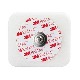 3M™ Red Dot™ ECG Monitoring Electrodes, 2560, Foam, Diaphoretic, 1.57 in x 1.38 in (4cm x 3,5cm), 50 ea/Bag, 20 Bag/Case