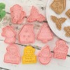 Kit 8 Pzs Cortadores De Galletas Navidad Moldes Repostería