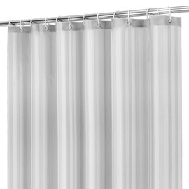 cloth polyester shower curtain liner bathroom fabric white 72x72in