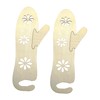 CHENNAN Pack of 2 Mitten Blocker Knitting Gloves Blocker Wooden