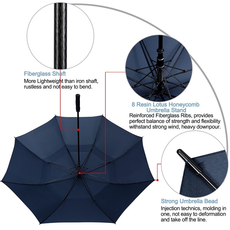 G4Free 72 Inch Huge Large Oversize Golf Umbrella Automatic Open