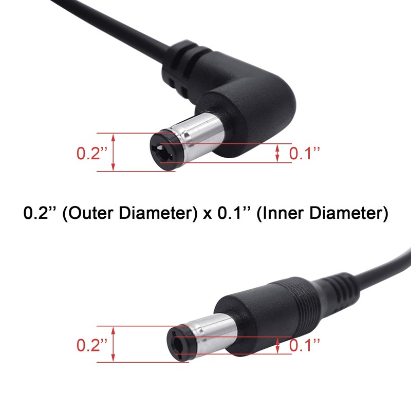 BlingKingdom 3pcs Guitar Pedal Power DC Cable for Effect Pedal