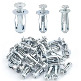Tsudoku 90pcs Expansion Screw Petal Nut Jack Nuts Petal Nuts Expansion Nut Silver
