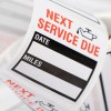 custom-sign Oil Change Service Reminder Stickers Window Lite Stock 150
