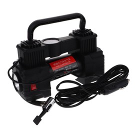 JECOMPRIS Portable Tire Inflator Air Compressor with Pressure Gauge for Car Compact Electric Inflation Pump for Auto Tires and Bikes Ideal for Roadside Emergencies and Quick Inflation