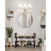 Bathroom Light Fixtures, Brushed Nickel Vanity Lights with Flared White