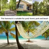 Cotton Rope Hammocks with Wood Spreader,Traditional Hand Woven Children Hammock