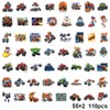 Pack of 110 Monster Truck Stickers, Blaze Stickers, Cartoon Anime