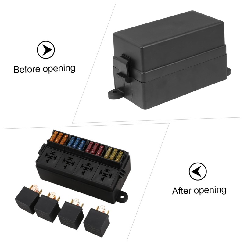 Gatuida 12v 40a Relay Fuse Socket for Car Truck Trailer