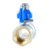 Gen Ebre Brass Ball Valve 2 Pieces Butterfly Handle; male/female;