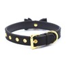 Women and Men Punk Style Leather Choker Collar with Bow