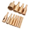 12Pcs Brazed Hole Drill Bit Hole Saw Dry Wet Cut