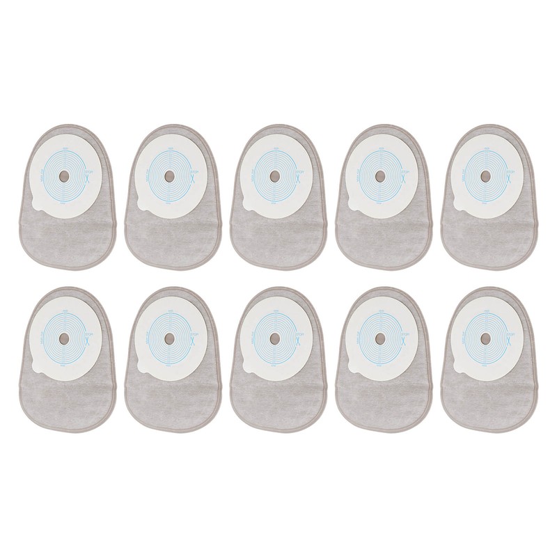 10pcs Adhesive Colostomy Pouch Lock Disposable Drainable Medical Ostomy Bag