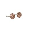 5mm Hammered Copper Dot Stud Earrings, Minimalist Studs, Copper Jewelry