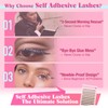Yawamica Self Adhesive Eyelashes Brown Lash Clusters No Glue Needed