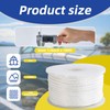 SDLTHR White Nylon Rope 1/4inch 100ft Braided Multi-Purpose Ropes for