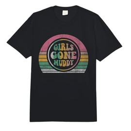 Girls Gone Muddy Retro Outdoor Fun Comfort Colors Adult Heavyweight T-Shirt
