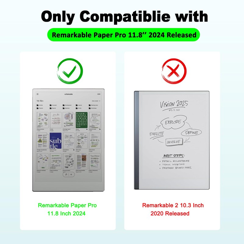 Caweet Case for Remarkable Paper Pro 11.8 Inch 2024 Released,