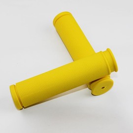 VIAUMBR Bicycle Grips Bicycle Handlebar Grips Shockproof Non-Slip Rubber 1 Pair for Bicycle Road Bike MTB Mountain Bike Trekking Bike eBike 125 mm Yellow
