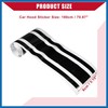 A ABSOPRO Hood Stripe Pattern Sticker/Outer for Car/Durable / 1