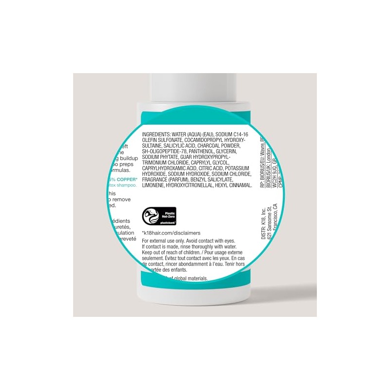 Peptide Prep Detox Shampoo by K18 Hair for Unisex -