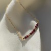 Soelle Jewelry Garnet 14kt Gold Filled Bracelet - 6