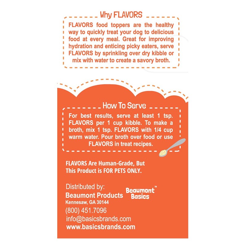 Flavors Food Topper for Dogs, Peanut Butter Recipe, 3.1-Ounce